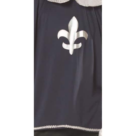 Large Blue & White Musketeer Boy's Costume